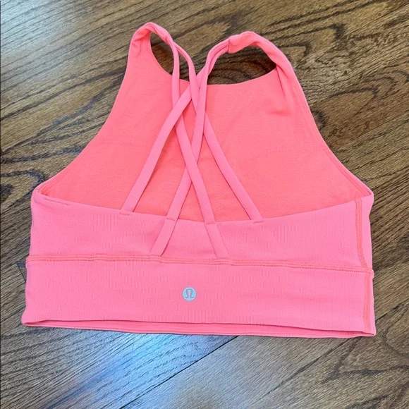 Lululemon Energy Bra High Neck Long Line Rib *Medium Support, B–D Cup size 8 - Picture 4 of 4
